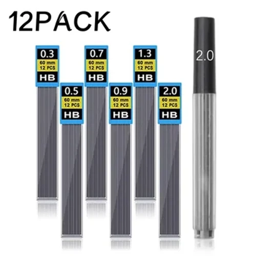 0.3 0.5 0.7 0.9 1.3 2.0mm Luaidhe Meicniúla Pencil Luaidhe Athlíonta HB don Phreas Soláthairtí Péinteáil Peann luaidhe Uathoibríoch Páipéarachas do Mhic Léinn