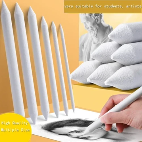 Trộn Gốc Cây Và Tortillions Giấy Nghệ Thuật Máy Xay Giấy Nhám Bút Chì Mài Con Trỏ Cho Nghệ Sĩ Than Phác Thảo Dụng Cụ Vẽ
