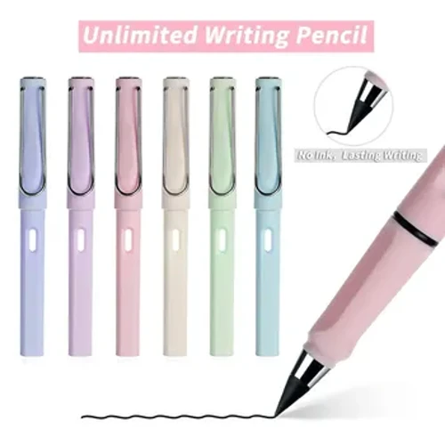 1pc lápis eterno escrita ilimitada sem tinta lápis para escrever arte esboço papelaria kawaii caneta material escolar