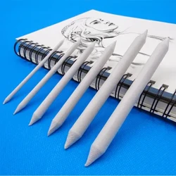 3/6pcs/set Cumasc Smudge Stump Stick Tortillon Sceitseáil Ealaín Bán Líníocht Gualach Uirlis Sceitseála Gualach Páipéar Rís Soláthairtí ealaíontóir peann