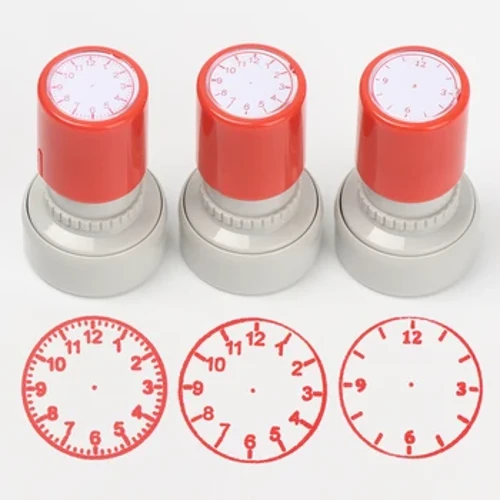 Clock Stamp Mga Tool sa Pagtuturo para sa Mga Bata na Nag-aaral sa Relo Mga Multiple Style Student Teaching Tools Seal para sa Primary school supplies