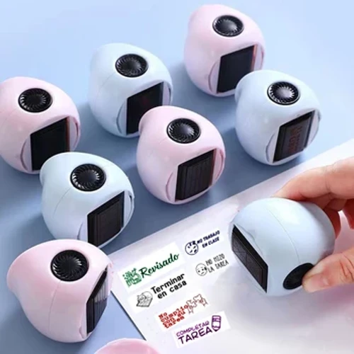 6 Patrymau fesul Stamp Plant Annog Sêl Athrawon Sbaenaidd Offer Addysgu Cymhelliant Myfyriwr Rhodd Ciwt Canmoliaeth Gwobr Hunan-inc