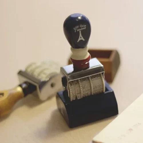 Láimhseáil Adhmaid Dáta Roller Stampa Cárta Seanré Ag Déanamh Pleanálaí Scrapbooking DIY Stampaí Irisleabhair Kawaii Soláthairtí Oifige Stáiseanóireacht