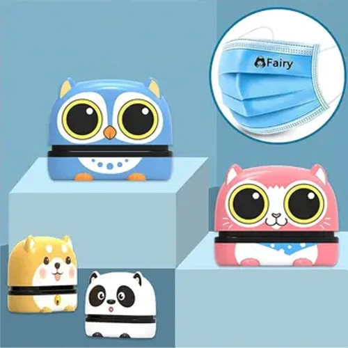 Phim hoạt hình DIY không làm mờ trẻ em không thấm nước tên Stamp Ghi nhãn cho trẻ em sách quần áo trẻ em