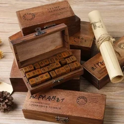 Puidust tähestiku tähtede templid vintage suurtähtede tähtede kummist templid diy ise tindipäeviku päevik ABlum käsitsi valmistatud kunstiköög