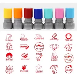 Self-ink English Commentary Stamp სკოლის მოსწავლე სწავლების წახალისება ბეჭდები თავი კომენტარი ჯილდო საბავშვო საჩუქარი Scrapbooking Decor