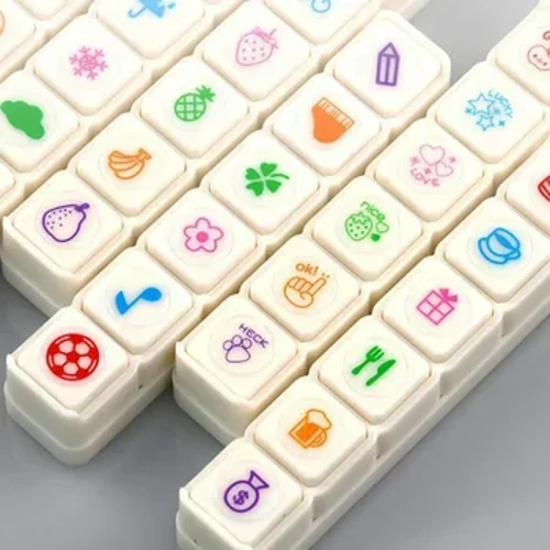 6 dona / to'plam Kawaii multfilm markalari o'z-o'zidan siyoh bosilgan taqdirlash markalari bolalarni rag'batlantiradigan muhr DIY Inkpad san'at hunarmandchiligi koreys ish yuritish idorasi