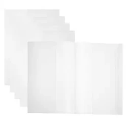 5 Stéck Textbuch Schutzdeckelen Wiederverwendbar Buchdeckelen Transparent Buchdeckelen Waasserdicht Slipcases