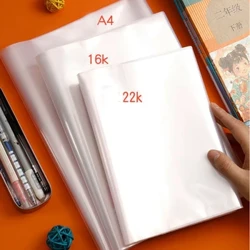 Bộ 5 Trong Suốt Sách Ốp Lưng Tập Tin Sách Chống Thấm Nước Chống A4 Có Thể Điều Chỉnh Sách Giáo Khoa Văn Phòng Phẩm Ốp Lưng Trường Vật Dụng Văn Phòng