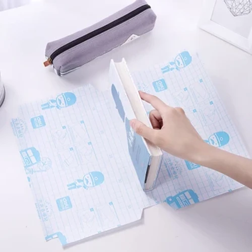 Couvertures de livres transparentes 32K, 10 pièces, protecteur de livre pour écoliers, Angle de coupe, facile à utiliser, sûr, Film pour brochures de bureau CPP 70564
