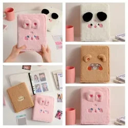 May-hawak ng Photocard Mga Card ng Cat Bear na Pabalat ng Album Inner Page Refill Loose-leaf Collection Book Cover Anim-hole Card Albums