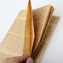 I-1pcs I-Vintage Newspaper Isipho Sokugoqa Iphepha le-Artware Package Iphepha le-DIY Book Ikhava Izesekeli zokupakisha ze-Kraft Paper 52x75cm
