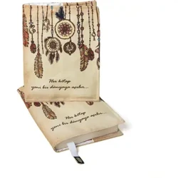 Book Cover 21x31 cm Washable Dreamcatcher Themed, Book Protector With Separator, New Trend, ideal For Privacy, Free Shipping