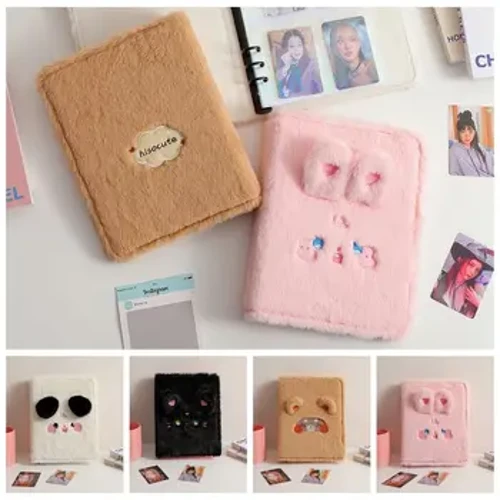 Fotocard Tutucu Kedi Ayı Kartları Albüm Kapağı İç Sayfa Dolum Gevşek Yaprak Koleksiyonu Kitap Kapağı Altı Delikli Kabarık