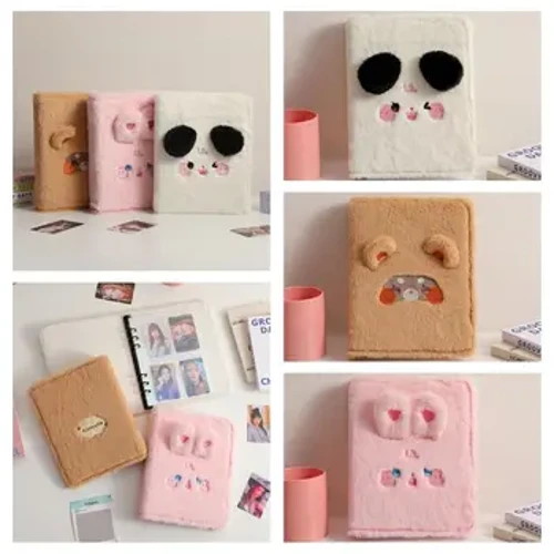 Inner Page Refill Cat Bear Cards Album Cover Photocard Holder Card Albums Collection Book Cover Loose-leaf Six-hole