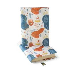 Capa de livro, protetor de livro com padrão místico, poliéster, tecido fácil de limpar, design especial, nova tendência, você também pode presentear.