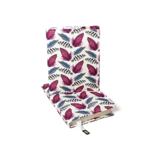 Bìa sách, lông vũ nhiều màu sắc, bìa sách, polyester, vải dễ lau chùi, thiết kế đặc biệt, xu hướng mới, bạn cũng có thể làm quà tặng.