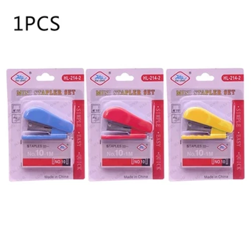 Mini grampeador kit portátil grampeador kawaii material de escritório acessórios para crianças estudantes embutido grampos removedor