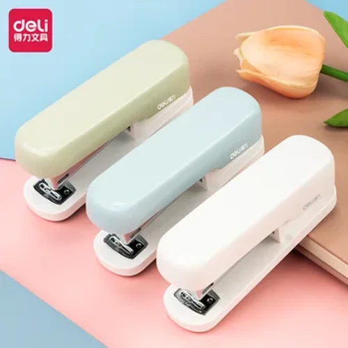 DELI Office Stapler Machine 24/6 & 26/6 Staples Paper Stapling Tools Document Binding Tool Stationery
