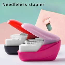 Mini Không Móng Tay Dễ Dàng Không Tốn Sức Kim Bấm Sách Dập Kim Bấm Kim Không Chủ Lực Kim Bấm Văn Phòng Ràng Buộc Đồ Dùng Học Tập