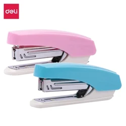 Stapler Swyddfa DELI 10 Offer Rhwymo Papur Peiriant Stapling Deunydd Ffasiwn