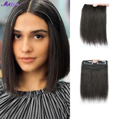 Potongan Pad Rambut Tak Terlihat Seamless Clip In Potongan Rambut Rambut Ekstensi Rambut Topper untuk Rambut Menipis Wanita 15CM/6INCH