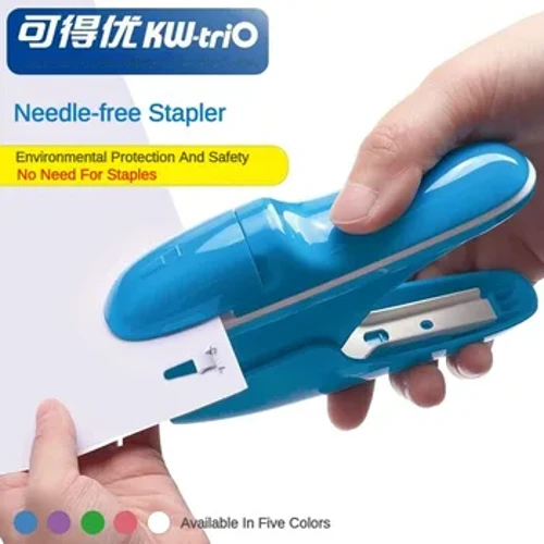 Kim bấm mini an toàn không có kim bấm Kim bấm miễn phí Stapleless 8 tờ để đóng sách Trường kinh doanh Đồ dùng văn phòng Văn phòng phẩm