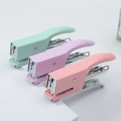 1-Stéck zoufälleg minimalistesche Stil 10 # Stapler Set, Macaron Handheld Stapler Set