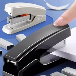 Handgereedschap Arbeidsbesparende nietmachine Metalen nietgereedschap Papiernietmachine Draagbare grijs/zwarte nietmachines voor bureaubenodigdheden
