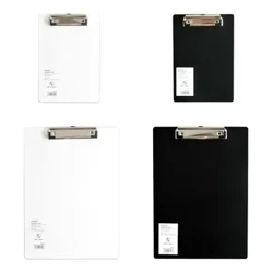 OOTDTY Simple A4 A5 Notesblok Memo Pad Board Clip Løsblade Notebook Fil Skriveklemmer Kontor Skole Papirartikler