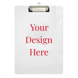 New Custom Pattern Writing Board Clip Kids Stationery A4 Paper Acrylic Pad Splint Transparent Clipboard School Office Supplies
