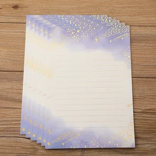 A5 Vintage Thư Giấy Giấy Viết Bộ 8 Cái Dễ Thương Thư Miếng Lót Cho Bao Thư Đứng Yên Giấy Tiệc Cưới Mời Tiếp Liệu