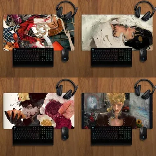 BiliBili JoJos Bizarre Adventure hiirematt, libisemiskindel lukustatav kontori õpilaste mängimine, paksendatud suur kirjutusaluse padi