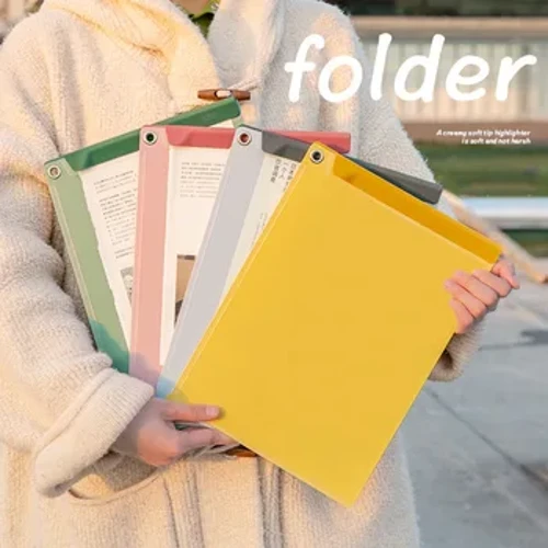 2pcs A4 Multifunctional File Folder A4 Board Folder Writing Pad File hōʻike pepa waihona waihona waihona no nā haumāna Clipboard.