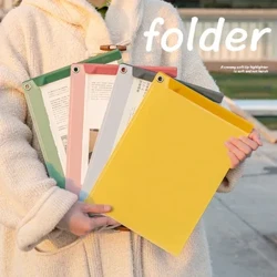 2pcs A4 Multifunctional File Folder A4 Board Folder Writing Pad Faila Su'e Su'e Pepa Teuina Folder mo Tamaiti A'oga Clipboard