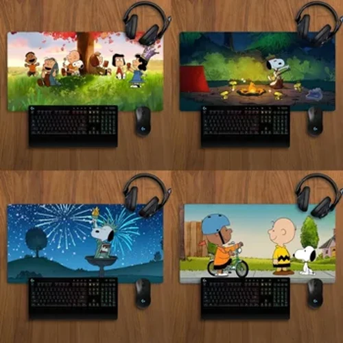 MINISO Cartoon Snoopys Musmatta Halkfri Lockedge Office Student Gaming Förtjockad Stor skrivkudde