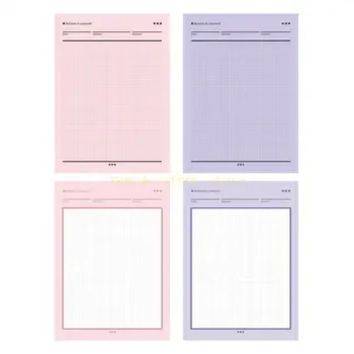 Napupunit Notebook Memo Pad 50 Page Gridded Sheets Writing Pad Notebook D0UA