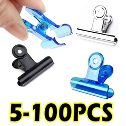 5-100pcs Stainless Steel Multi-functional Metal Clamp Iziqeshana Zephepha Lesikole I-Binder Eqinile Ihhovisi Lasekhaya Izinto Zokubhala 22mm