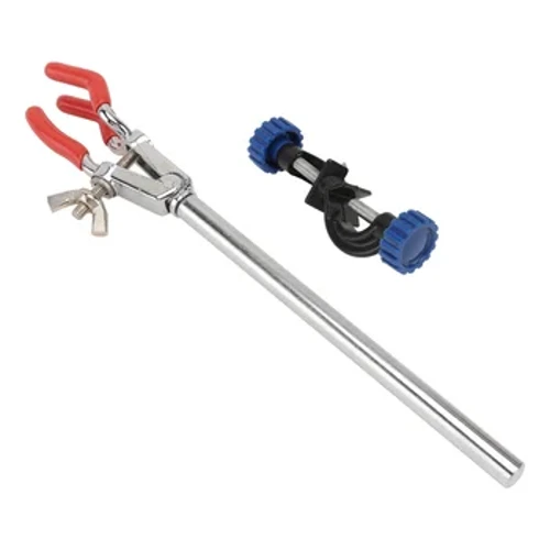 Clamp 3 Prong Finger na pinahiran ng goma na Laboratory Test Tube Stand Clip Mga Accessory ng Laboratory Para sa Burette Beaker Flask Test Tube