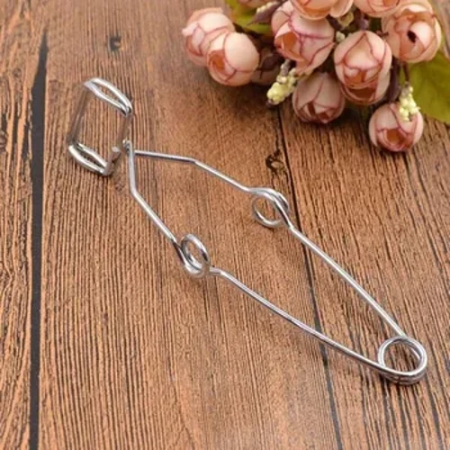 Kẹp Làm Nóng Ống Thủy Tinh Lưỡi Tiếp Liệu Phòng Thí Nghiệm Giá Đỡ Ống Nghiệm Mung Dụng Cụ Grote Ijzer Chroom Staaldraad Reageerbuis klem