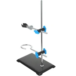 Chemical Laboratory Retort Stand Clamp Mini Metal Rack Metalware Chemistry Laboratory Metal Support Stands (Random Style)
