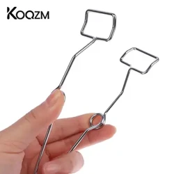 1 Pcs Stainless Steel Clamp Pemanas Tabung Kaca Penjepit Perlengkapan Lab Tabung Uji Pemegang Sprung Sprung Alat