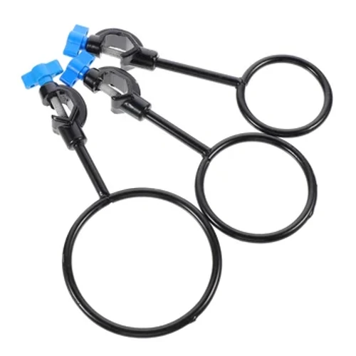 3 Ama-pcs Iron Stand Ring Support Metal Flask Bracket Laboratory Izindandatho Retort Clamp