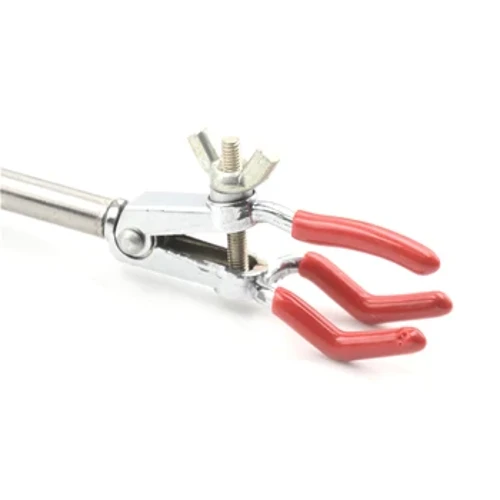 I-1pcs Single Extension Lab Holder Tube Adjustment Range 0-30mm Laboratory Three Prong Flask Clip Clip Clamp Supplyes