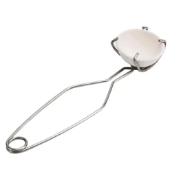 25Cm Cruach Dhosmálta Óir babhla leáite greamairí clampála Greamairí clampála Tong Crucible Clamp Breogán Greamairí Babhla Leáphointe Óir Bán Foirnéise Accs