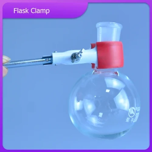 Laang Grëff Flask Clamp 250mm Laboratoire Metallhalter Lab Stan Kondensor Universal Beschichtungsprozess Kolben Clip