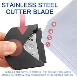 Góc Tròn R4 Bấm Góc Giấy Di Động Tông Đơ Cắt Cho Thẻ Cắt Ảnh Thủ Công DIY Thêu Sò Dụng Cụ