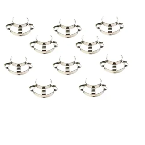 24 #, Kẹp Kim Loại, Thép Keck Kẹp, 24/29 Hoặc 24/40 Kính Mặt Đất Khớp, 10 Cái/lốc