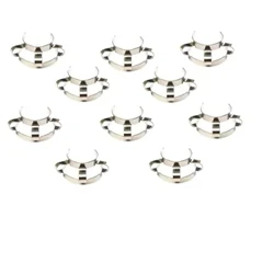 24 #, Kẹp Kim Loại, Thép Keck Kẹp, 24/29 Hoặc 24/40 Kính Mặt Đất Khớp, 10 Cái/lốc