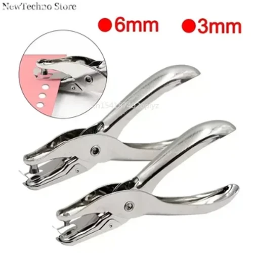 3/6 mm diameter stål hålslagare Gör-det-själv-skärare Handpapper Scrapbooking Stansar Smycken Verktyg Förpackningsmaterial Grossistförsörjning
